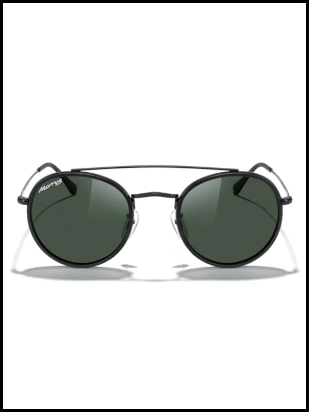 Retro Round Polarized Sunglasses - Unisex Double Bridge